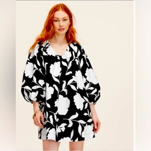 Kate Spade Target black & white floral dress Medium NWT